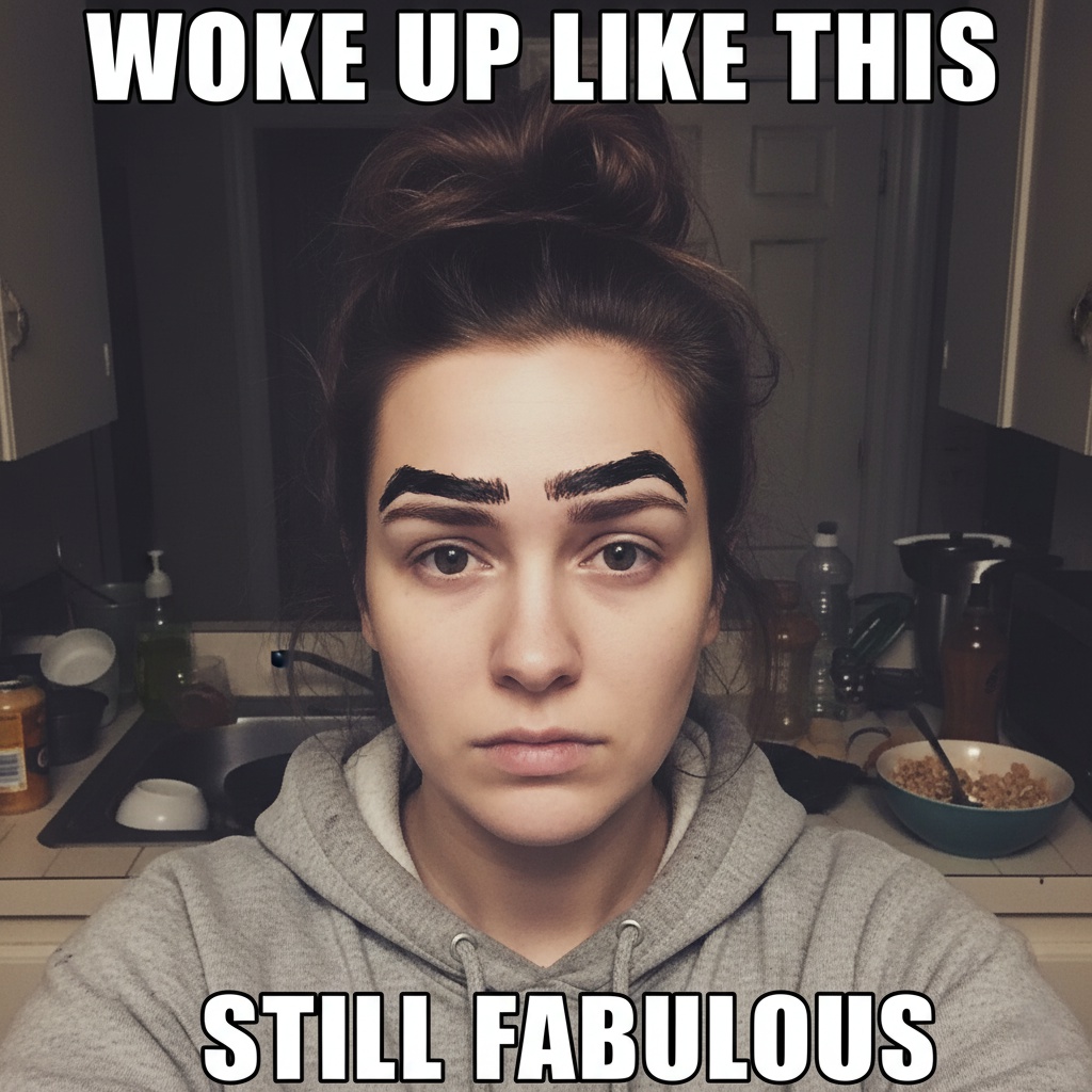 Drawn On Eyebrow Memes
