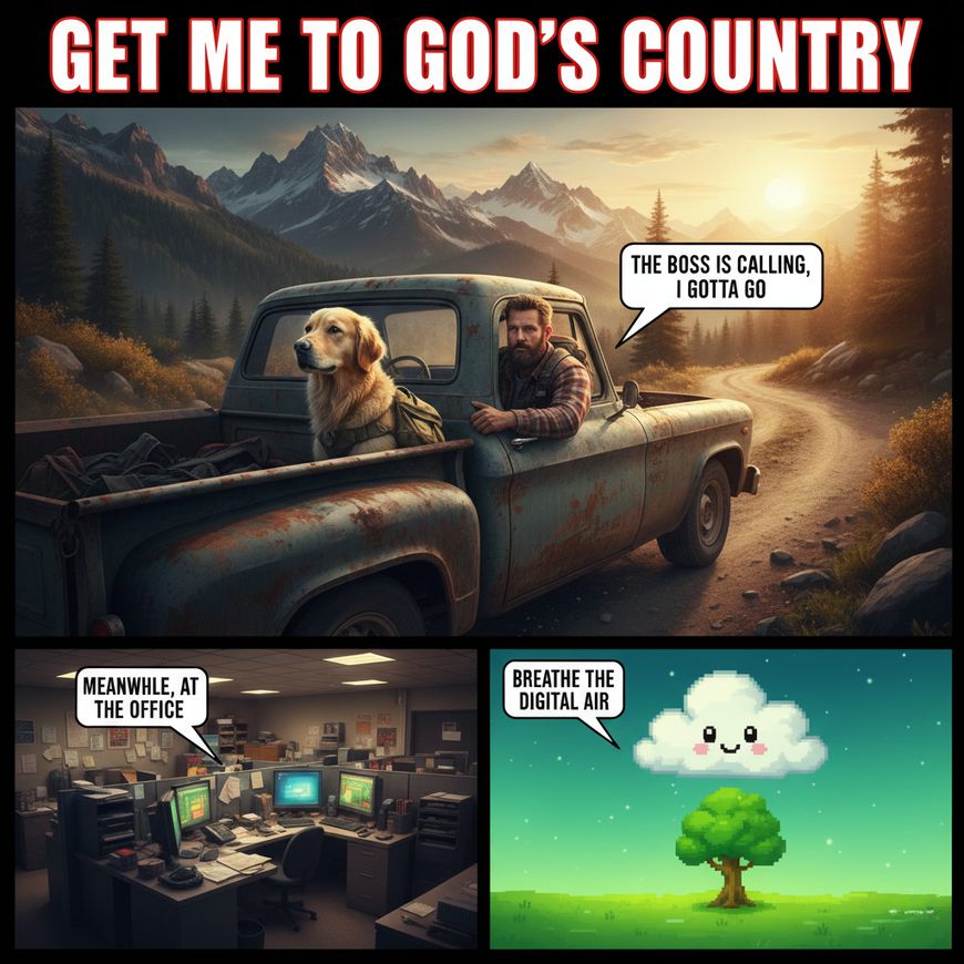 Get me to God's country Meme