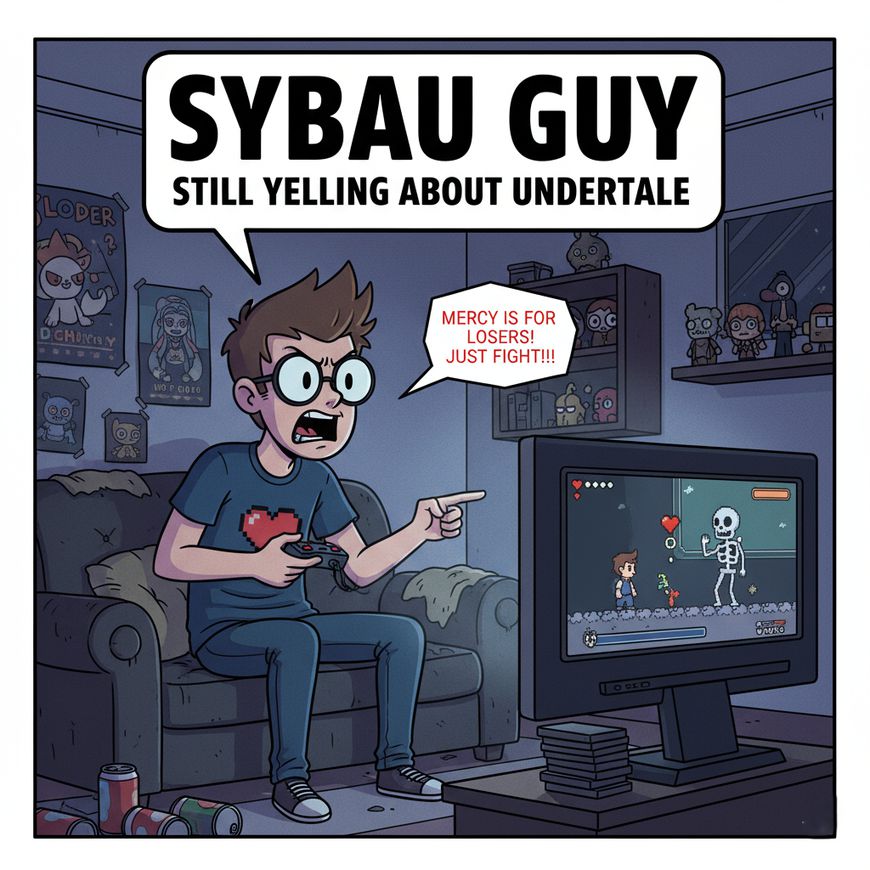 SYBAU Guy Meme