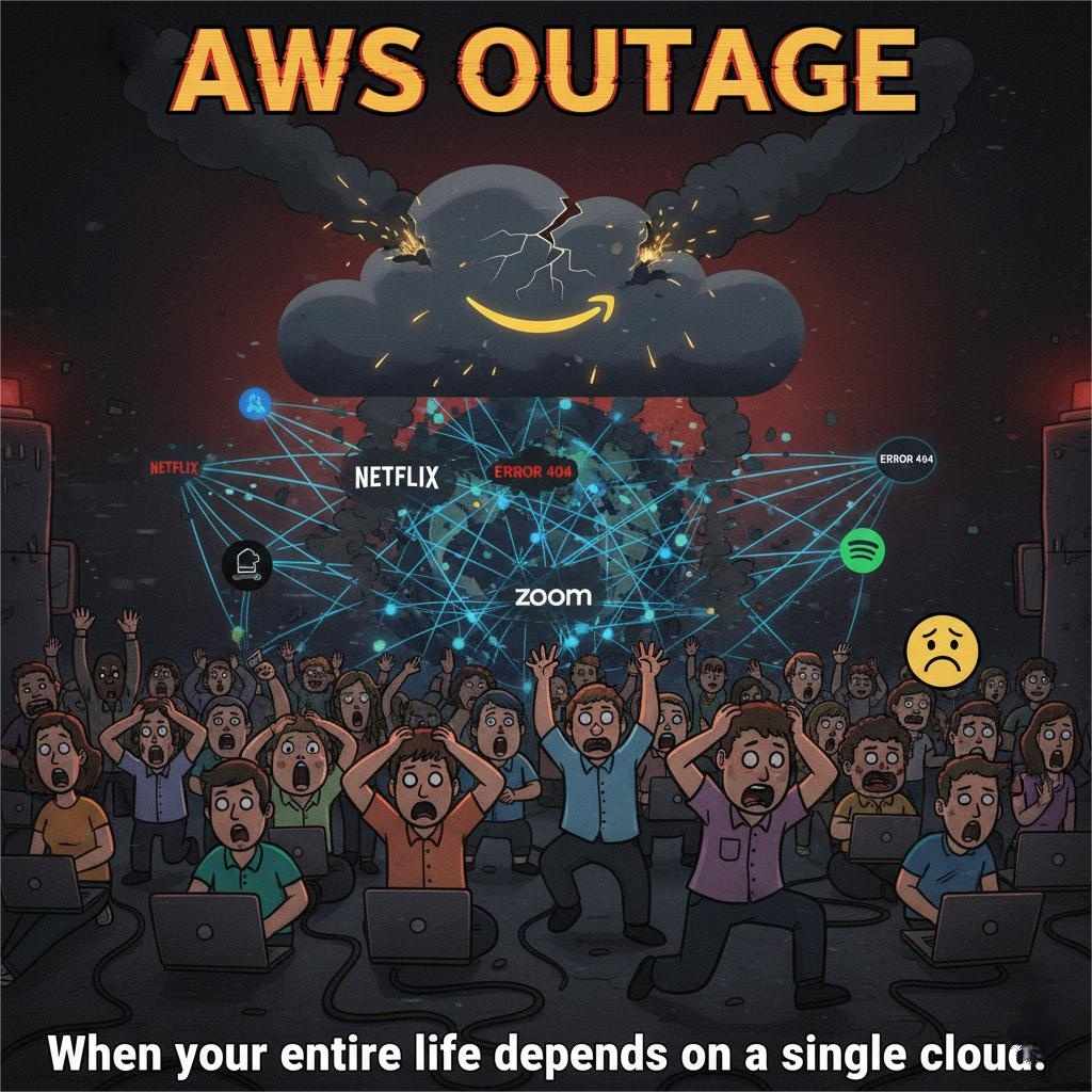 AWS Outage Meme