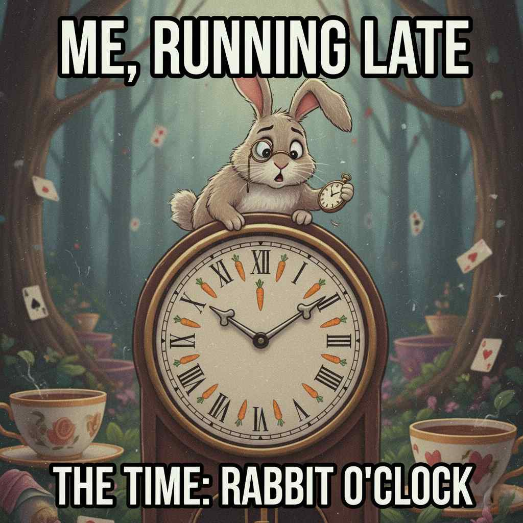 Rabbit Clock Meme
