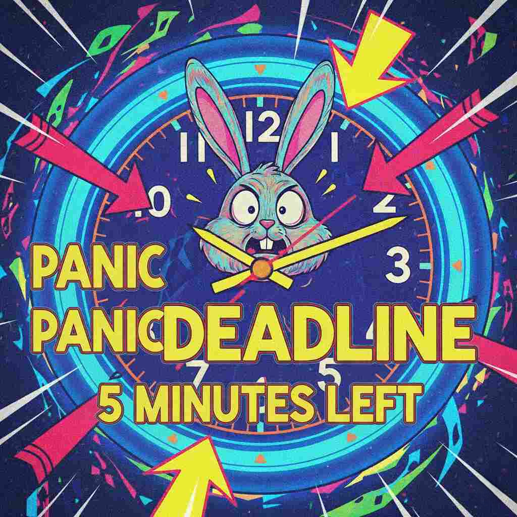 Rabbit Clock Meme example 2