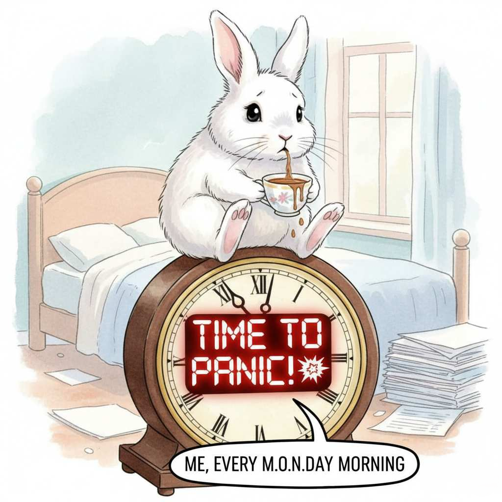 Generated Rabbit Clock meme