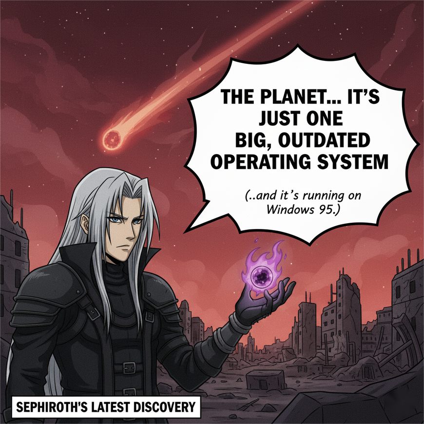 sephiroth speech bubble meme cover